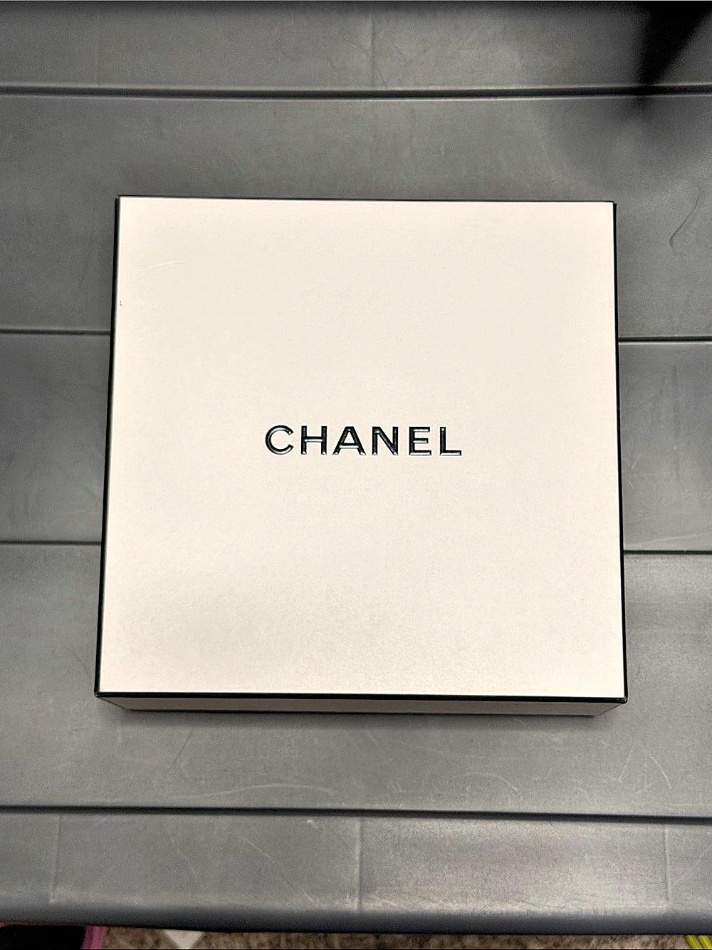 White Chanel Empty Gift Box Only Luxury Designer Packaging Display Collectible
